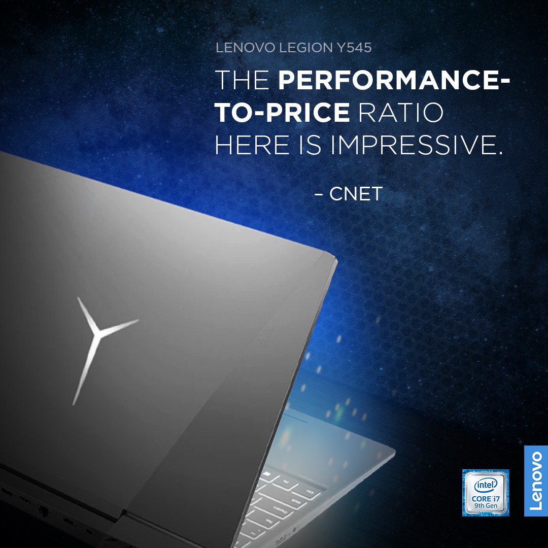 CNET says the Lenovo Legion Y545 powered by #intel is "great gaming value".🧐