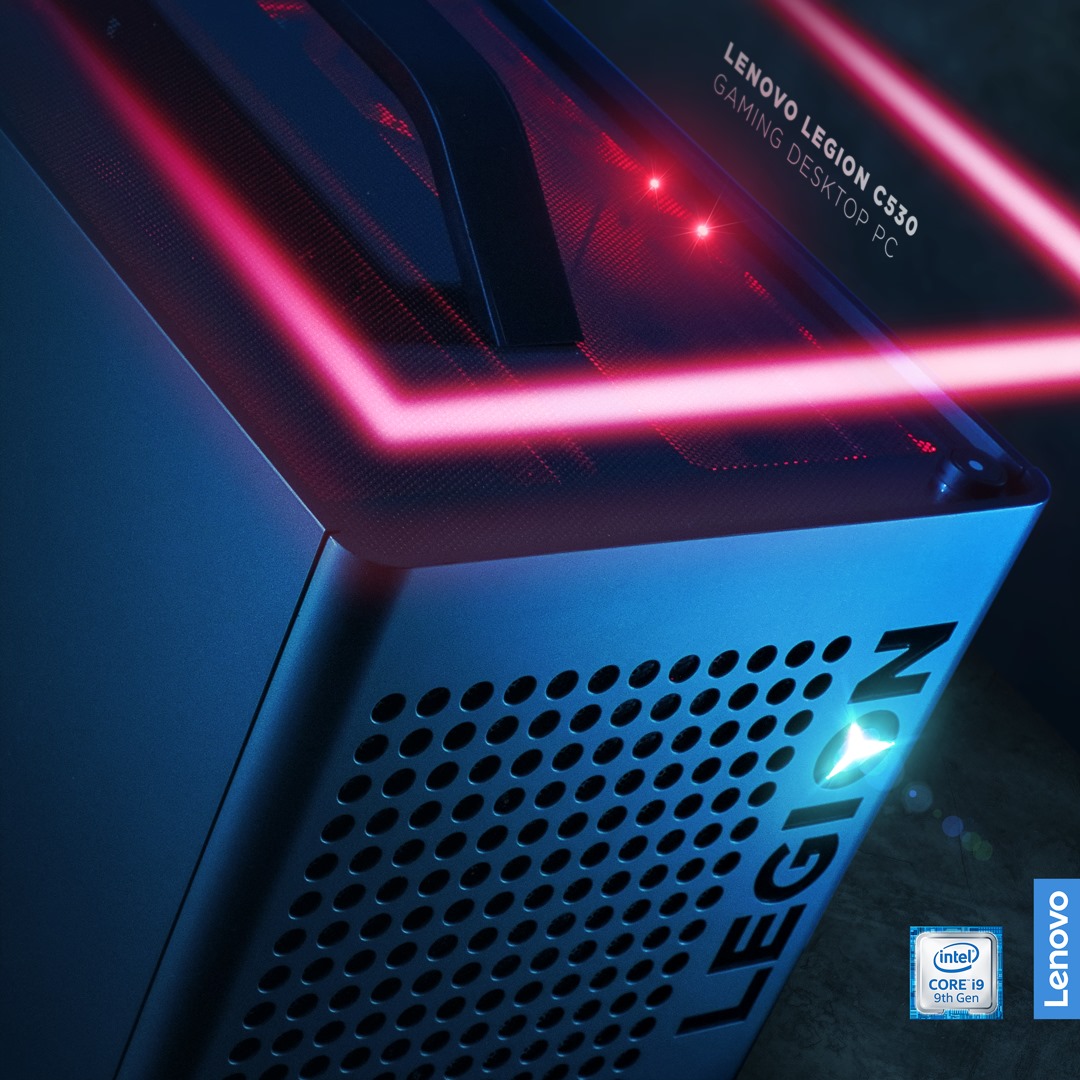 Our Legion C530 Cube is powered by intel® Core™ i9 processors. 