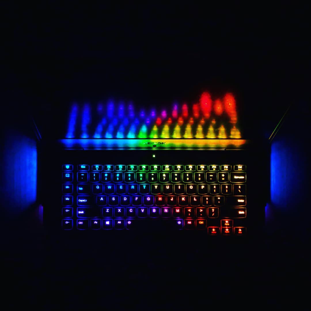 It is hard to miss the RGB features of the Lenovo Legion Y740. 