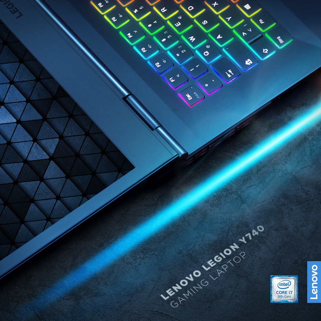 The Legion Y740 laptop is powered by up to #Intel® Core™ i7 processors.