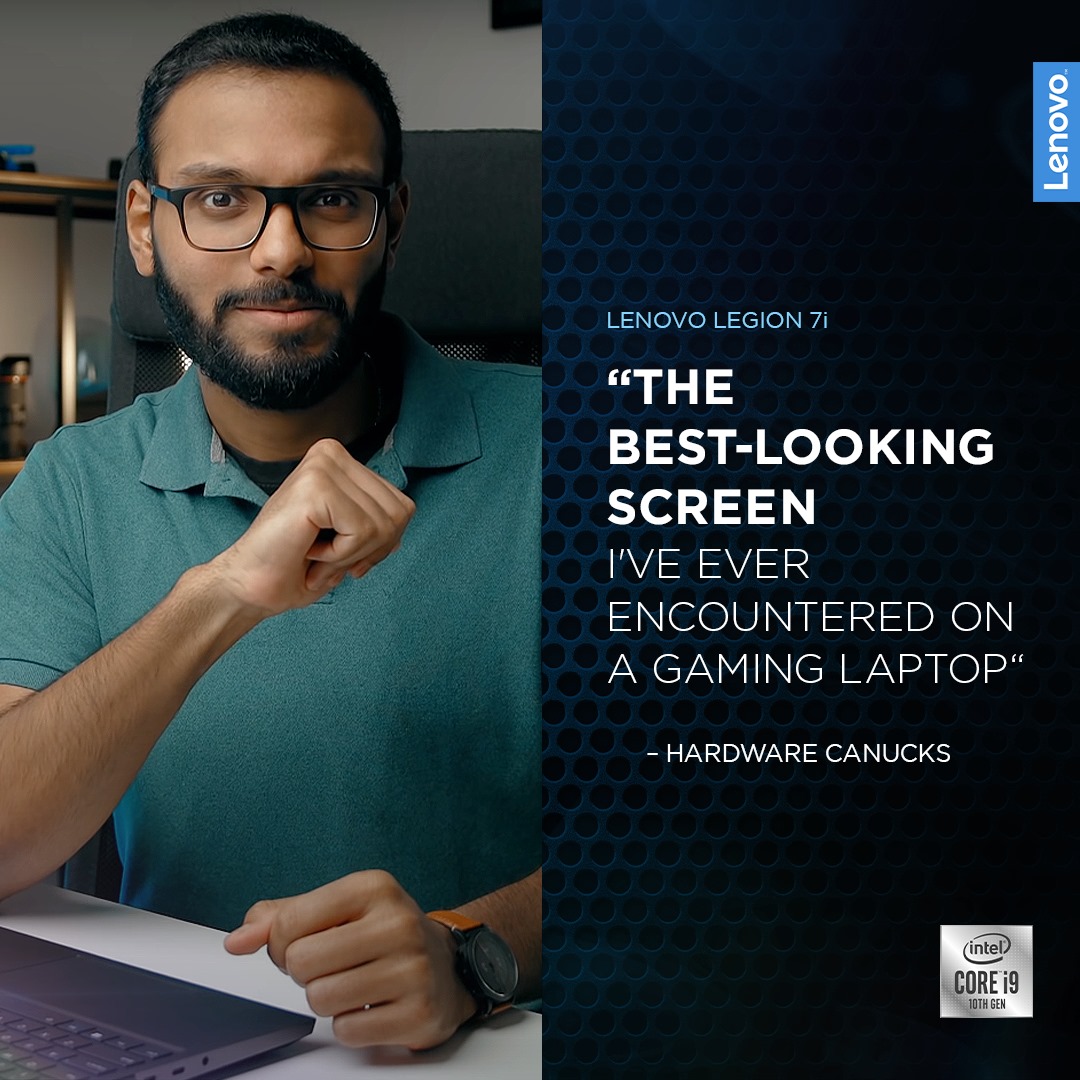 Experts from Hardware Canucks tested the new Legion 7i and concluded: "If you're in the market, looking for the fastest gaming notebook, I think the 7i should be at the top of your list." See their review & benchmark: