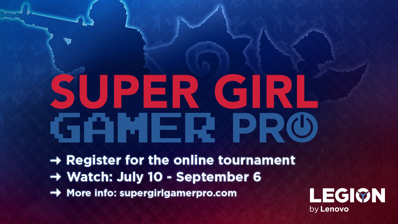 Register for this year's edition of the Super Girl Gamer Pro tournament. Become an online champion in one of three esports titles: - CS:GO