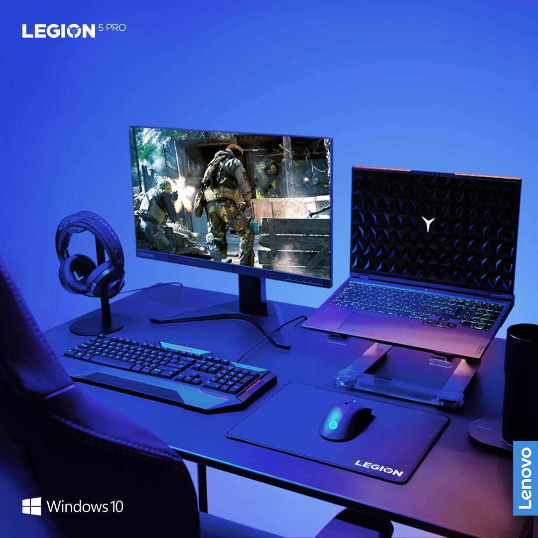 It’s 7pm. The lights are perfectly dim. Your Legion 5 Pro sits on the table. It's RGB keyboard flickering.  Which game do you power up for the night? @windows 10 unlocks the potential of your system’s hardware....