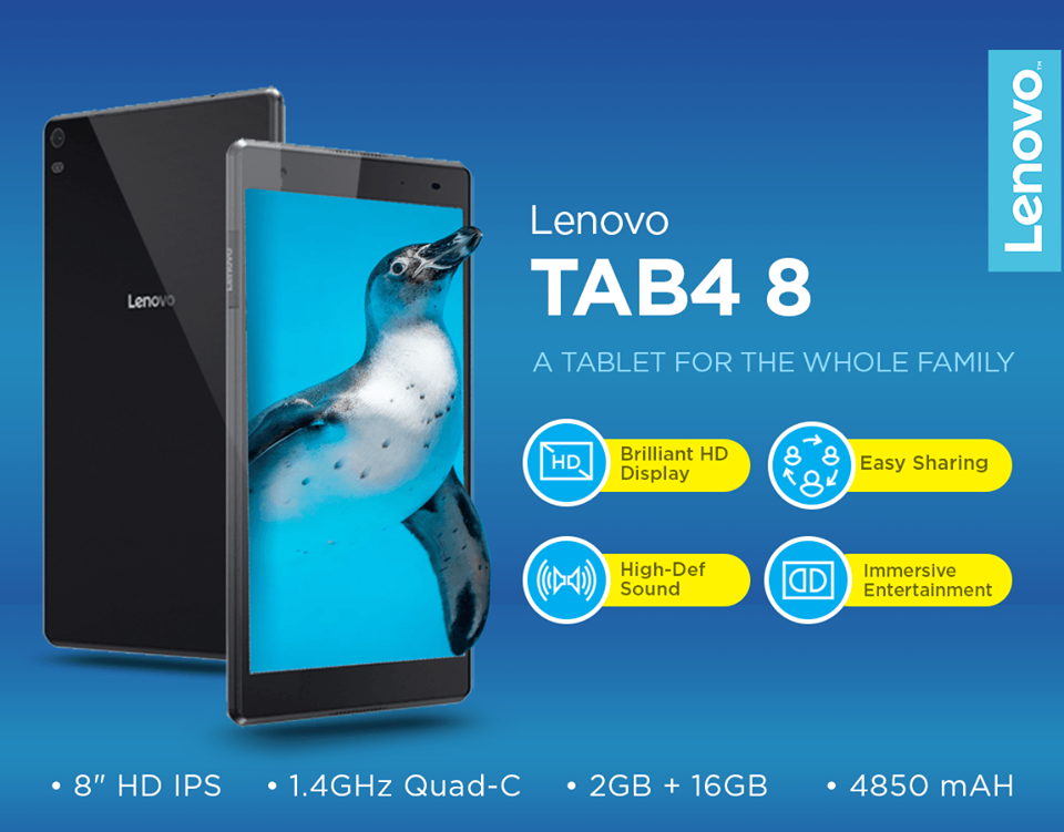 ပစၥည္းျပန္ေရာက္လာျပီျဖစ္တဲ႔ Lenovo Tab 4 8” 