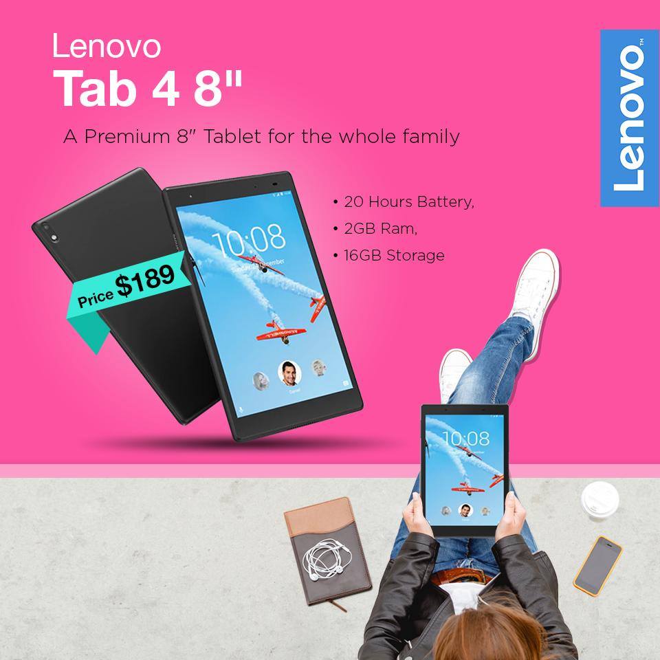 ပစၥည္းျပန္ေရာက္လာျပီျဖစ္တဲ႔ Lenovo Tab 4 8” 