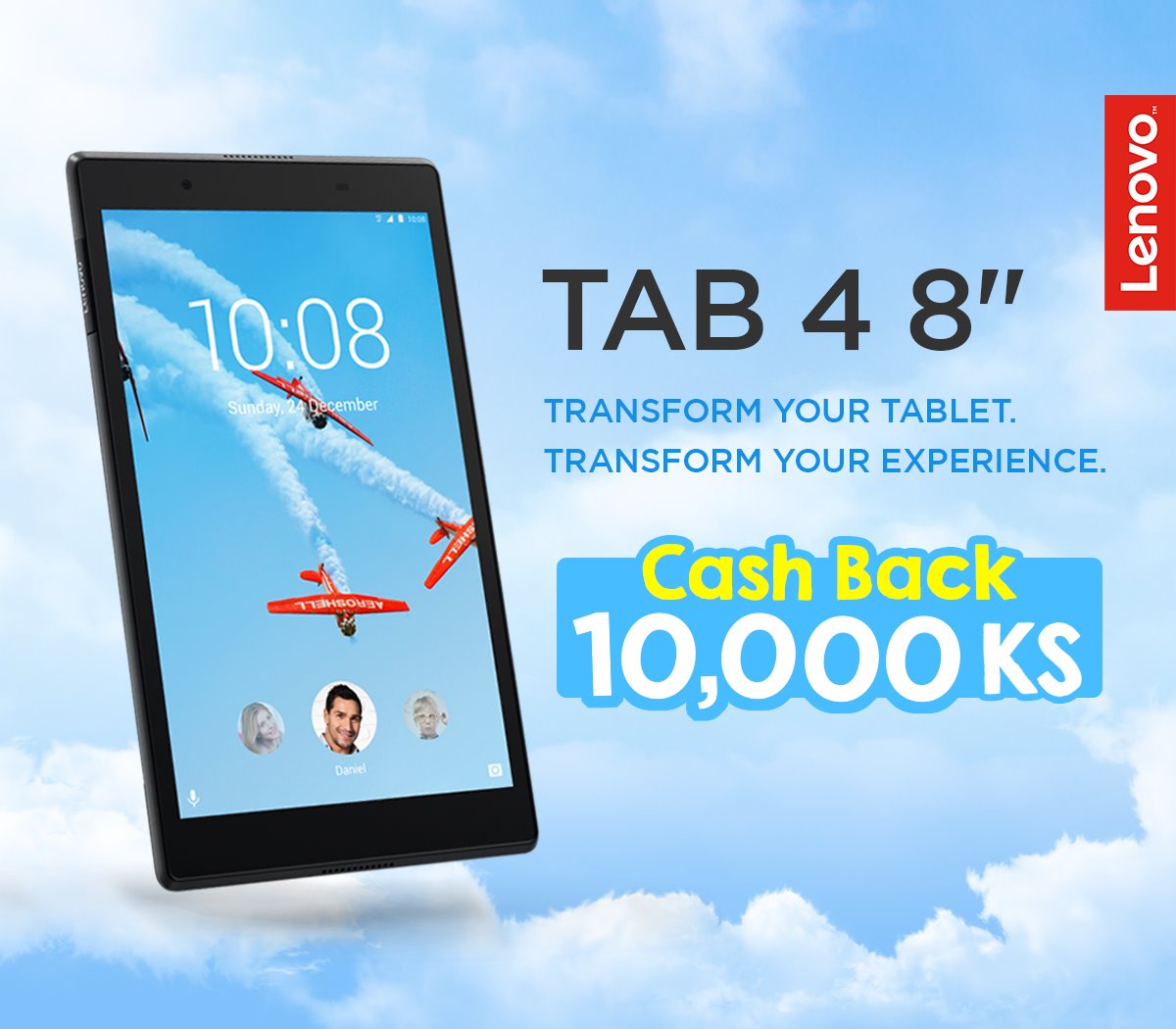 စြယ္စံုသံုး Lenovo Tab4 8" အတြက္Special Discount