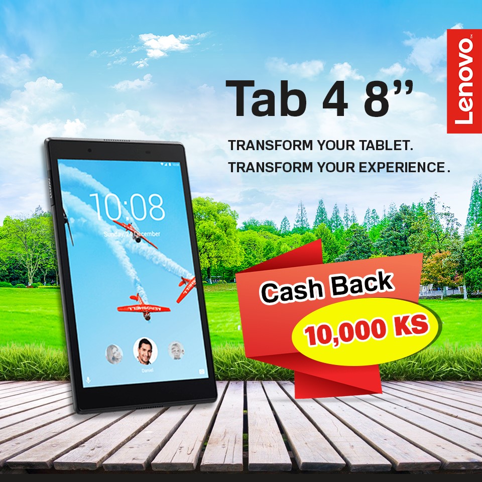 စြယ္စုံသုံး Lenovo Tab4 8" အတြက္ Special Discount