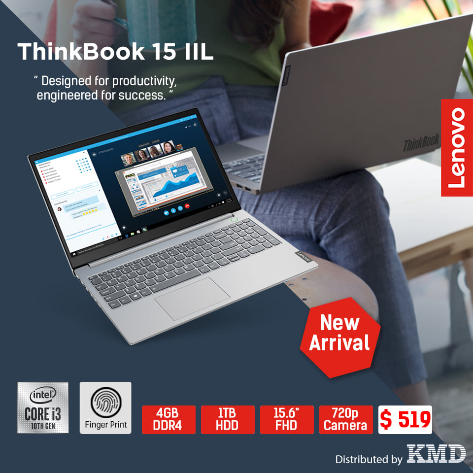 ThinkBook 15 လေးရော် မရှိဘူး လာ? ဘယ်တော့ ရောက်မှာလဲ? ဆိုပီး ခနခနမေးနေကြတဲ့ Lenovoရဲ့ ချစ် Customerလေးတွေ အတွက် ThinkBook 15လေးက ရောက်ပါပီလို့~~~ အလုပ်ကအထိုင်မဟုတ်ပဲ တစ်နေရာနဲ့တစ်နေရာကို သယ်ဆောင်သွားချင်တဲ့ သူတွေ၊ အလုပ်က Laptop ရှိမှအဆင်ပြေမဲ့သူတွေ၊ marketing သွားနေရတဲ့ သူတွေ ၊ Photoshop & Design ပိုင်းအသုံးပြုမဲ့ သူတွေ၊👨‍💻 Laptop တစ်လုံးက ကိုယ့်လိုအပ်ချက်တွေကို အကုန်ဖြည့်ဆည်းပေးနိုင်ရမယ်ဆိုတဲ့ သူတွေအတွက် ပေါ့ပါးကျစ်လစ်ပြီး Bezel သေးသေး နဲ့ လုံးဝစမတ်ကျနေမယ့် Thinkbook ပဲ ဖြစ်ပ