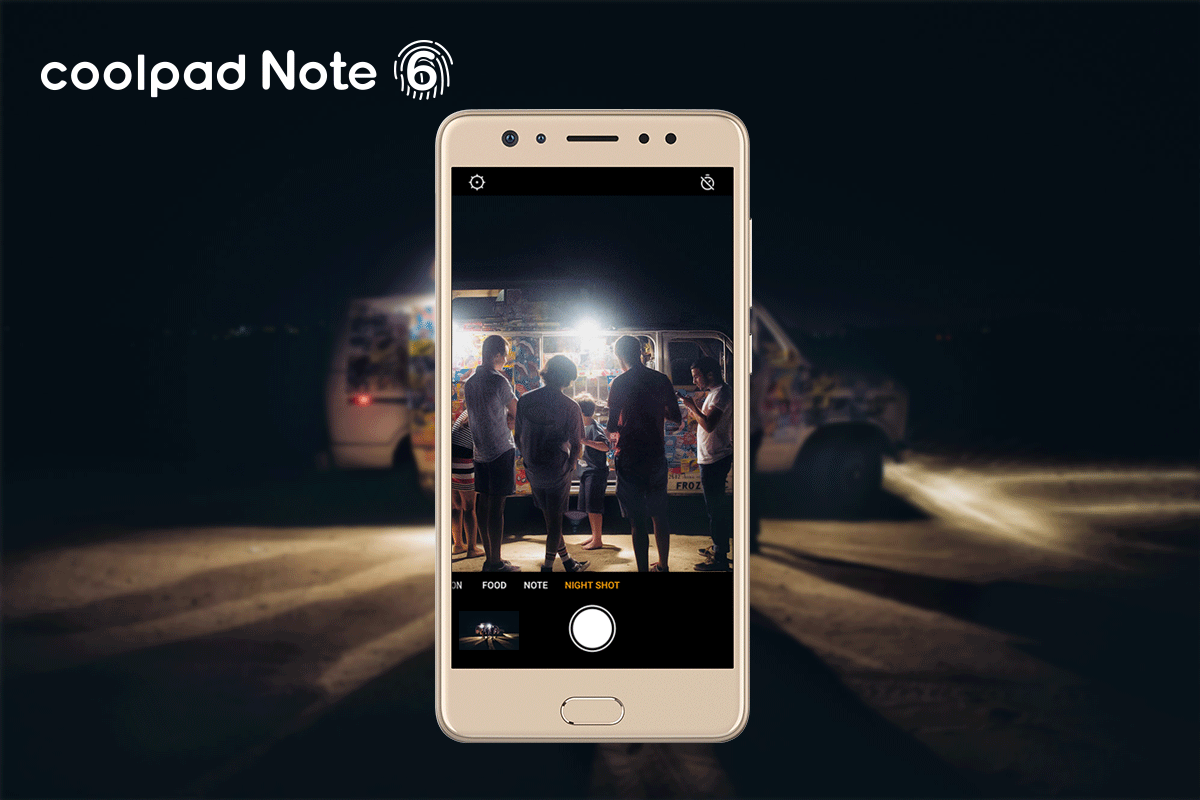 The night shot mode in #CoolpadNote6 is powered by our new algorithm. The algorithm allows more light in dark environment which results in a bright and beautiful night capture! 