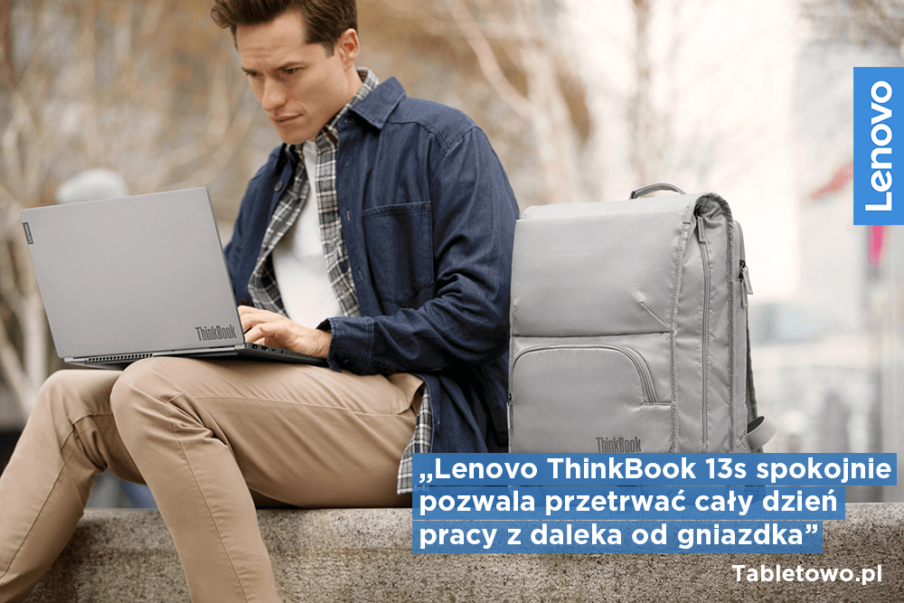 Lenovo #ThinkBook 13s tym razem zawitał na testy do redakcji Tabletowo.pl i spotkał się z bardzo ciepłym przyjęciem.  Jest to nasza całkowicie nowa linia laptopów łącząca cechy sprzętu biznesowego z konsumenckim. Tym bardziej miło przeczytać, że: "ThinkBook doskonale sprawdza się w pracy biurowej, zapewniając dobry komfort pracy i niezły czas działania". Wśród zalet znalazły się:...