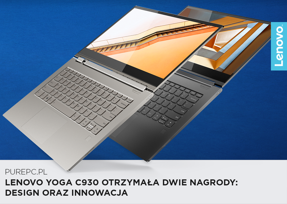 "Lenovo YOGA C930 jest obecnie jednym z najciekawszych urządzeń konwertowalnych, dostępnych w sprzedaży na polskim rynku." - PurePC.pl Recenzję możecie przeczytać na: