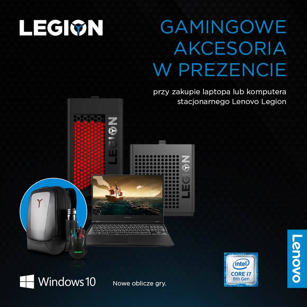 #Promocja Kup objęty promocją laptop lub komputer stacjonarny Lenovo Legion - otrzymasz w prezencie gamingowe akcesoria: 👉 myszkę Legion RGB M200 Gaming Mouse