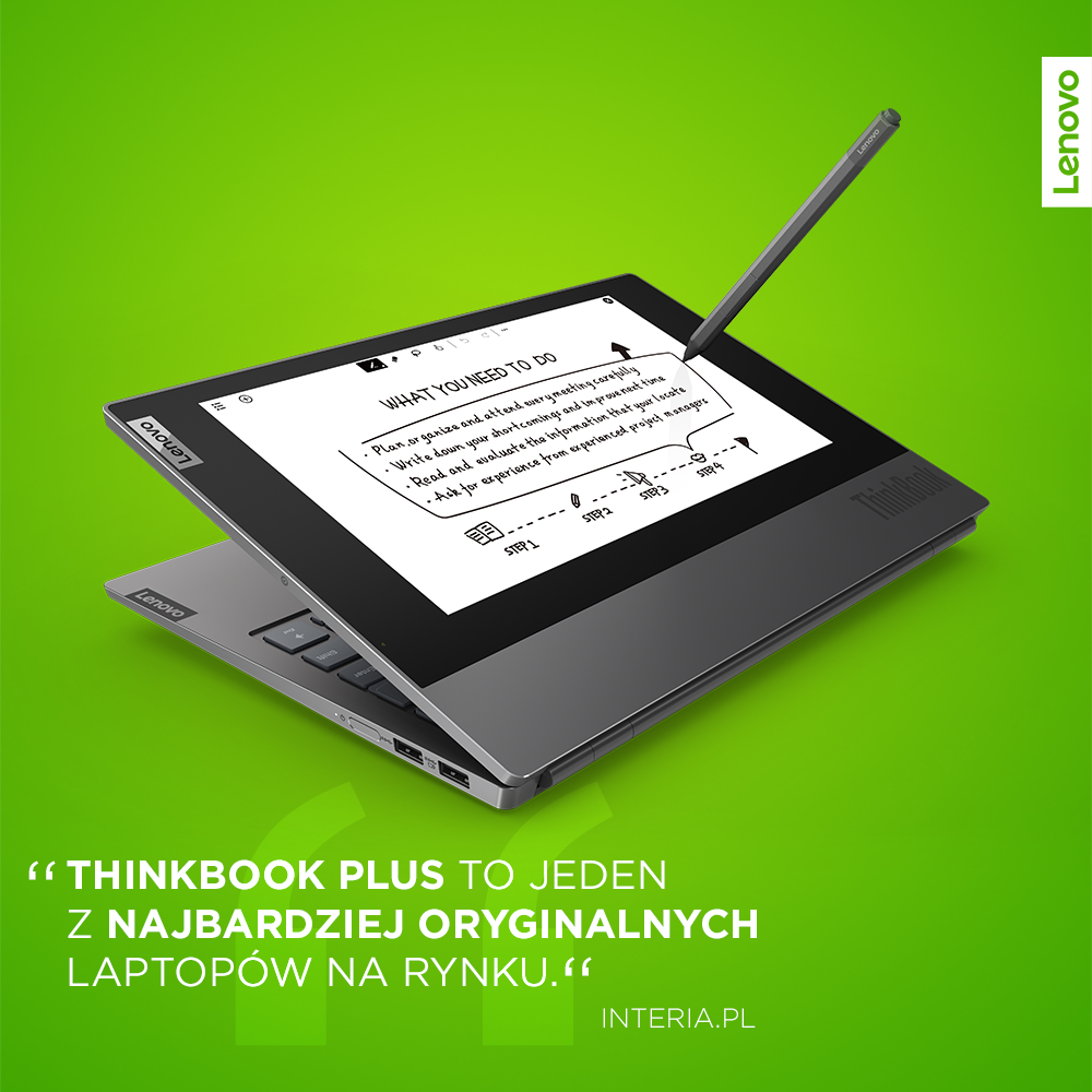 Jaki jest ThinkBook Plus, czyli nasz innowacyjny laptop z dwoma ekranami❓ Oddajemy głoś Interia Nowe Technologie: