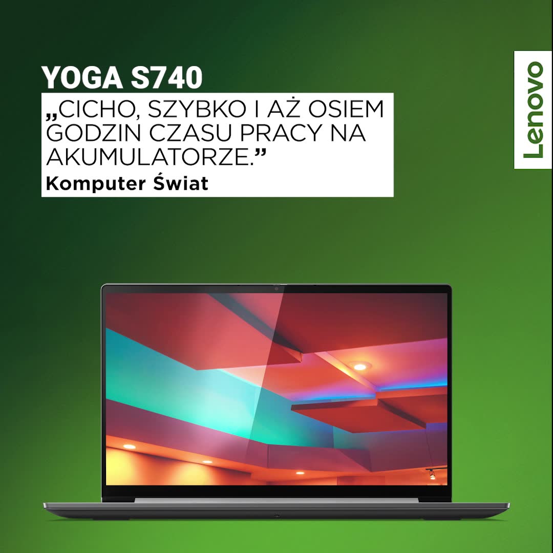 Najważniejsze zalety #Lenovo Yoga S740? Według redakcji Komputer Świat są nimi: 👉 stylowa obudowa,