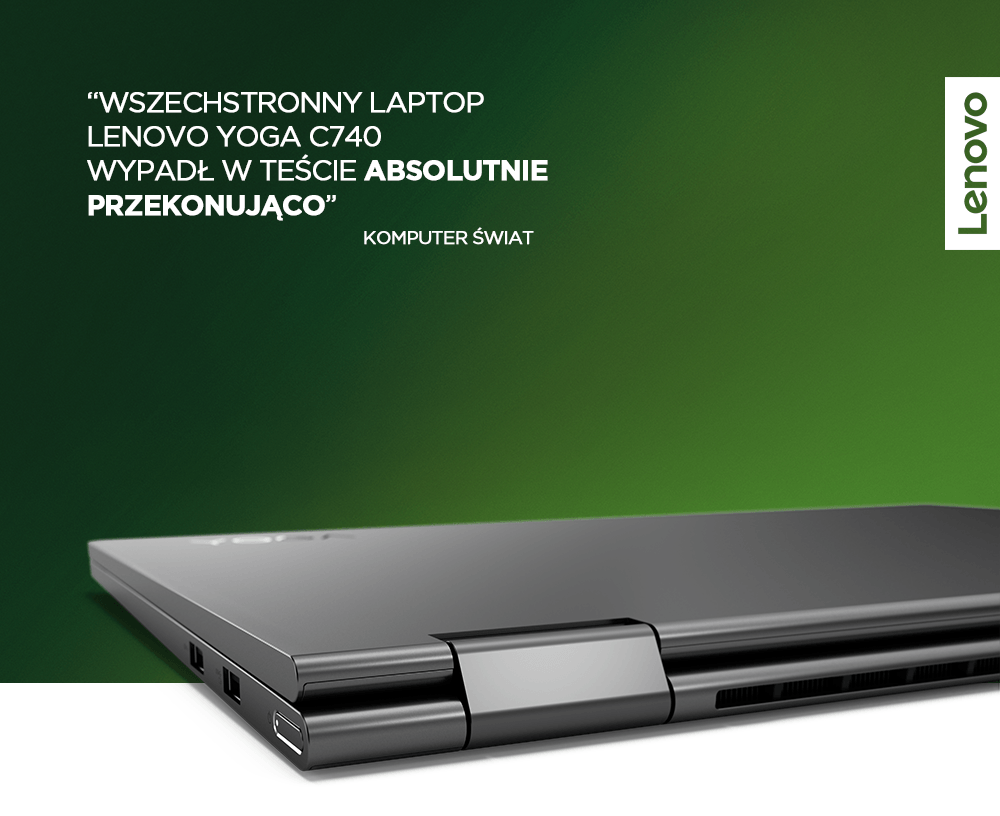 "Wszechstronny laptop Lenovo Yoga C740 wypadł w teście absolutnie przekonująco" - tak recenzję podsumował Komputer Świat. Zalety Yogi? Dziennikarze wymienili między innymi: 👉 długi czas pracy na akumulatorze;...