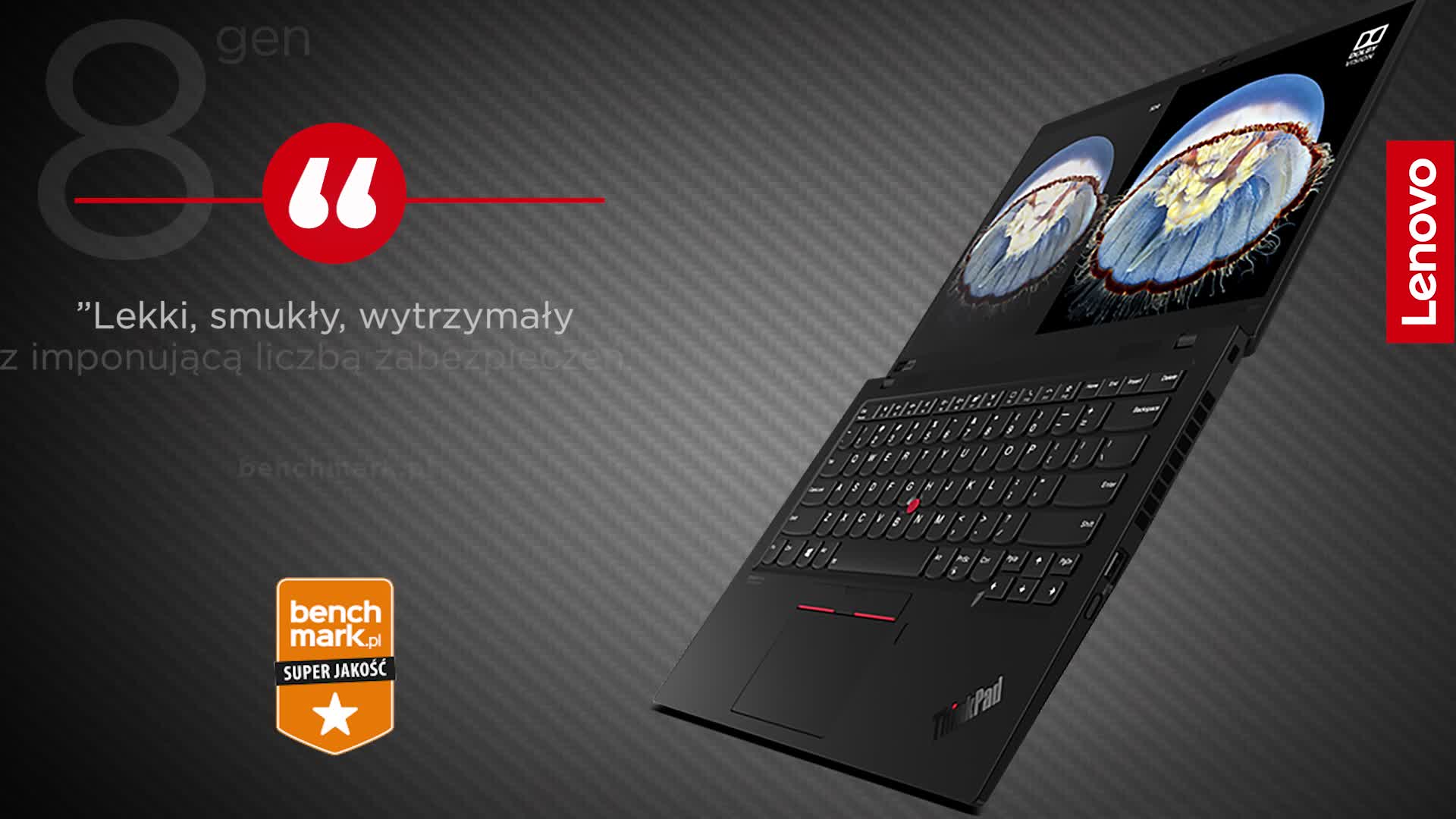 Lenovo ThinkPad X1 Carbon 8. gen - dlaczego warto zwrócić na niego uwagę? Na to pytanie odpowiedziała redakcja benchmark.pl 👉 Lekki, smukły, wytrzymały i wyposażony w imponującą liczbę zabezpieczeń - idealny laptop biznesowy;