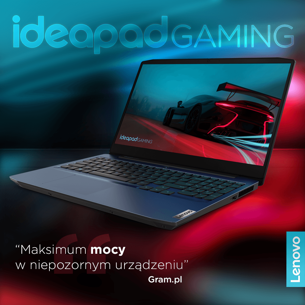 "Lenovo IdeaPad Gaming 3 to niewątpliwie maksimum gamingu w minimalnym wydaniu i świetne rozwiązanie dla tych, którzy szukają czegoś, co niekoniecznie rzuca się w oczy jako sprzęt do gier wideo." - napisał serwis Gram.pl Za największe zalety uznał: