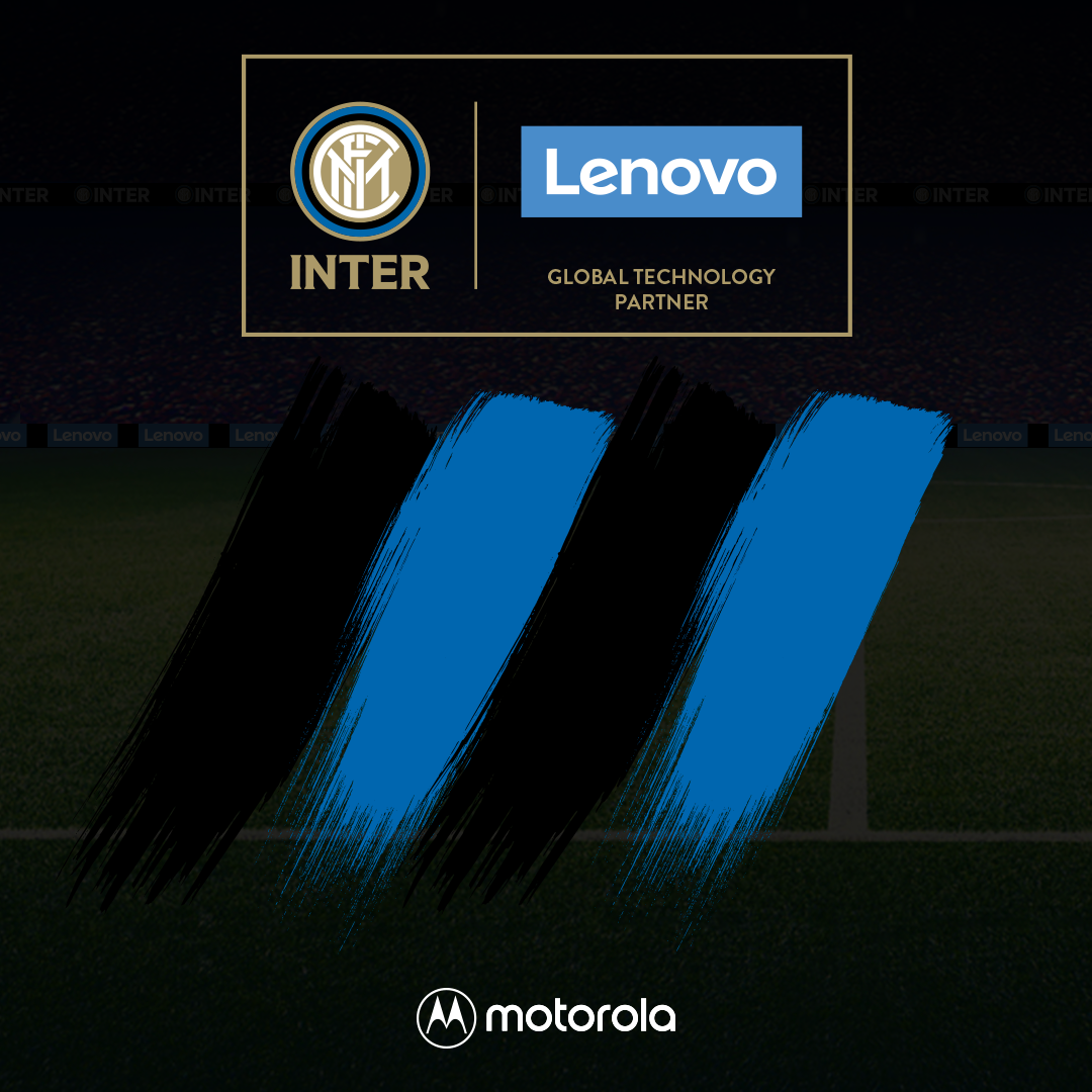 Tra i valori che Lenovo e Inter condividono contiamo prestazioni, diversità, inclusione e innovazione. È quindi con orgoglio che annunciamo oggi di avere rafforzato l’accordo tra le due società con l’ingresso in campo di Motorola come Official Smartphone Partner del club nerazzurro. 