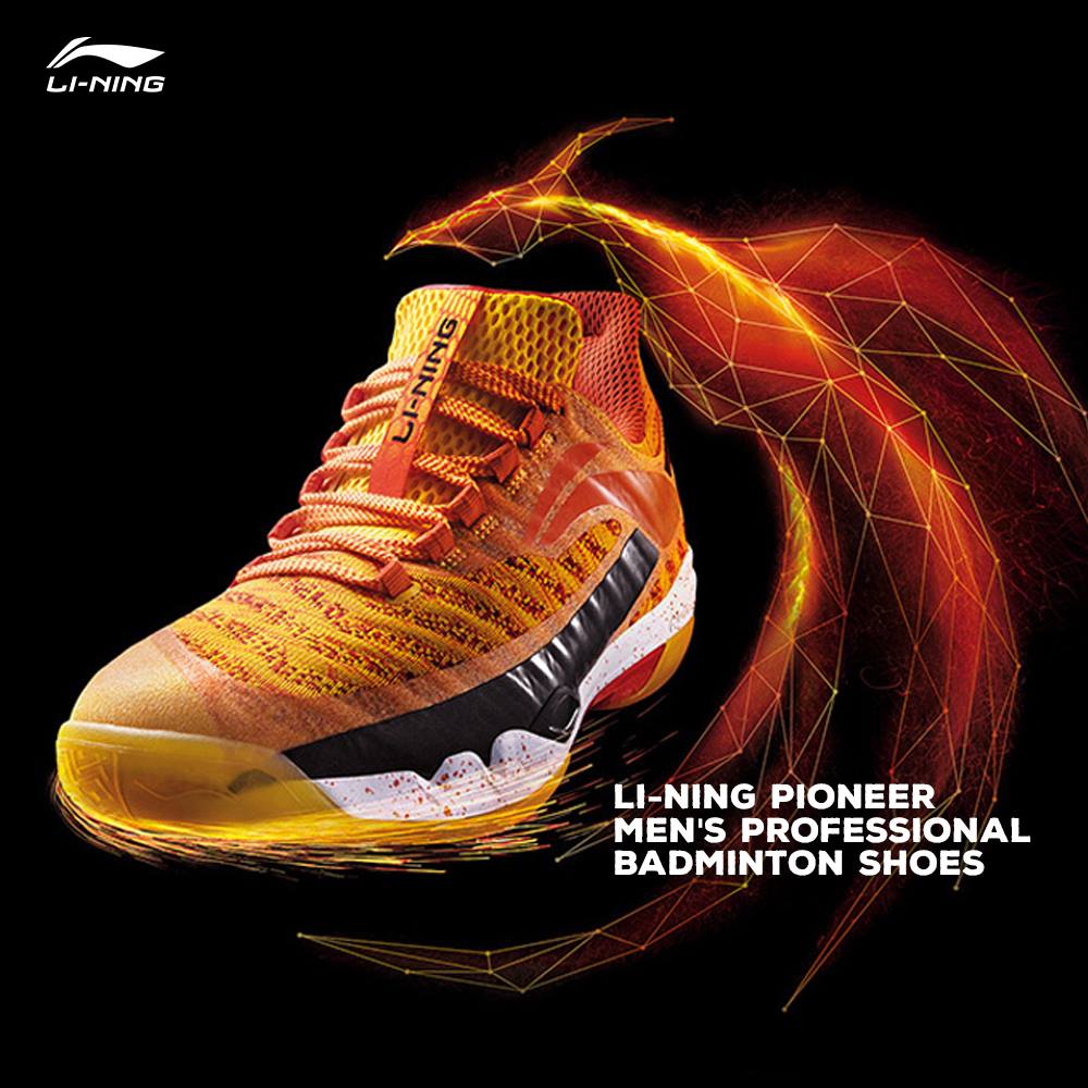 NEW IN Li-Ning Men's PIONEER Professional Badminton Shoe BOUNSE...