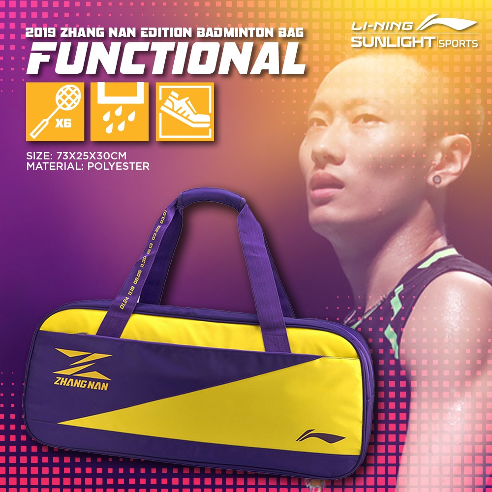 The super Functional Li-Ning Badminton Bag inspired by #ZhangNan  >Waterproof