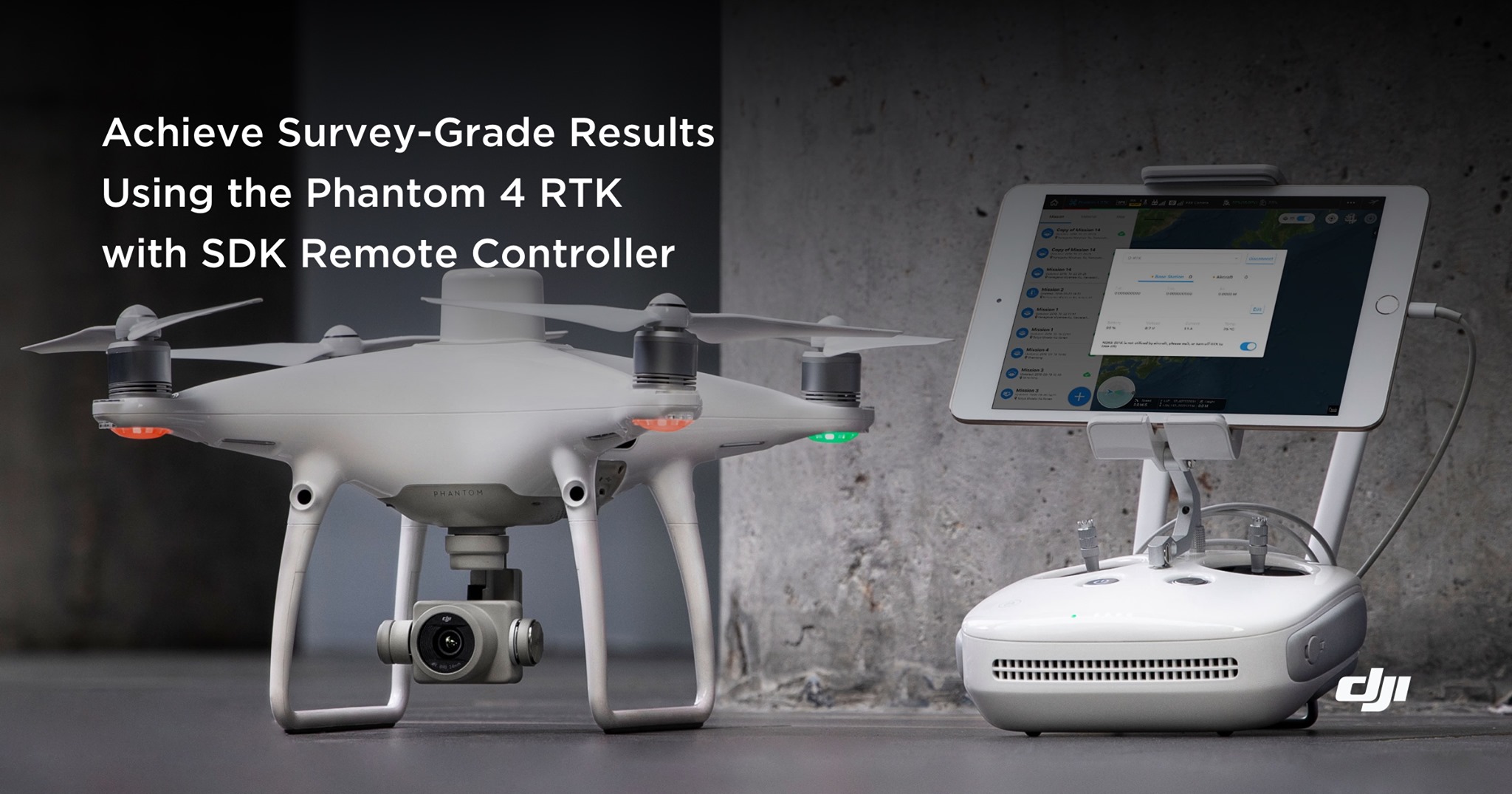 Introducing the new SDK Remote Controller for Phantom 4 RTK Pilots. 