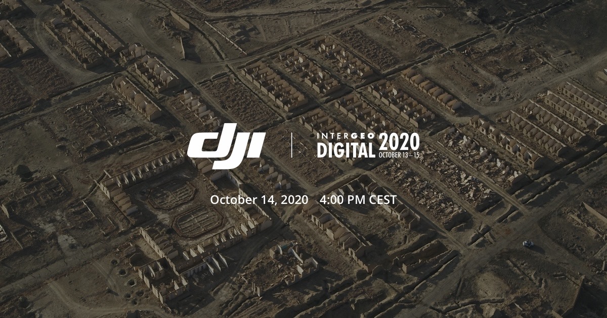 Only a couple of days left to register and visit DJI at INTERGEO Digital 2020!