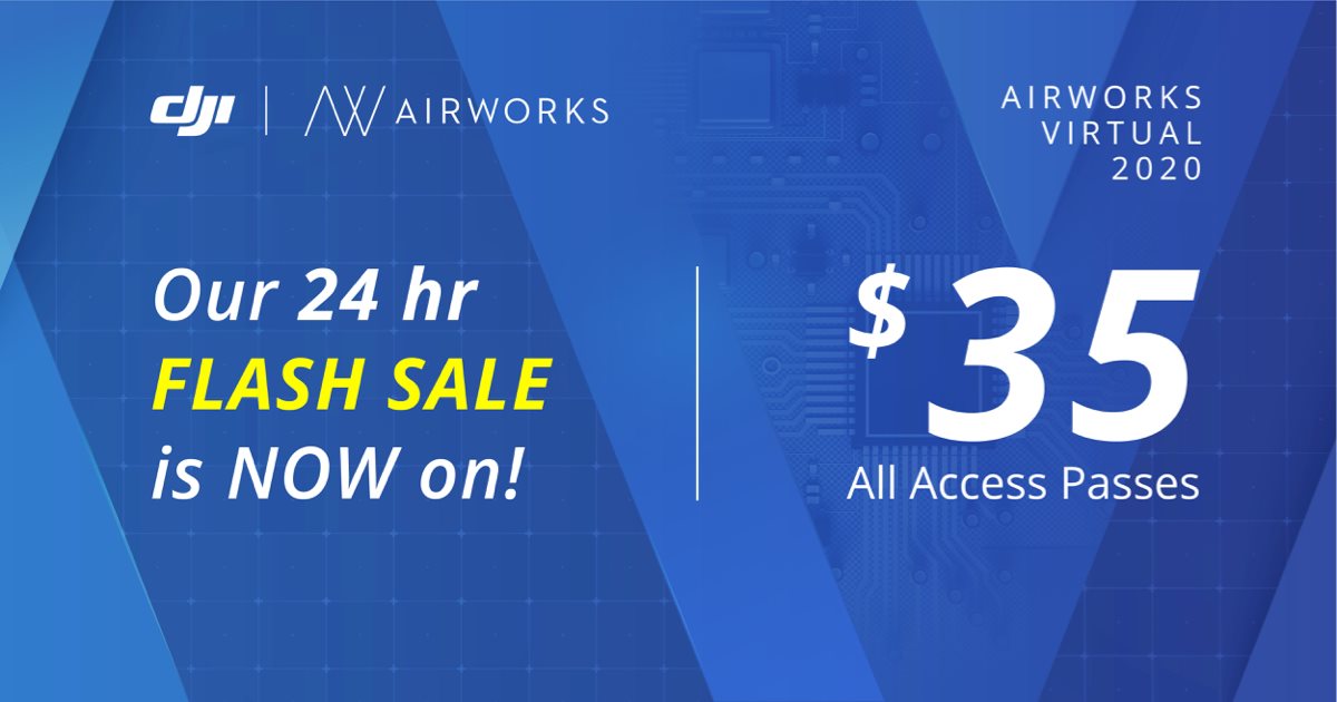 Just a few hours left to book $35 All-Access passes to AirWorks Virtual 2020!