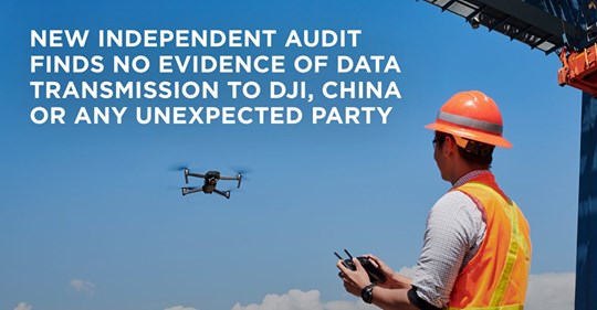 Are DJI drones sending data to unexpected third parties? An independent cybersecurity audit by Booz Allen Hamilton on behalf of PrecisionHawk has found no evidence of data being transmitted to DJI, China, or any other unexpected party.