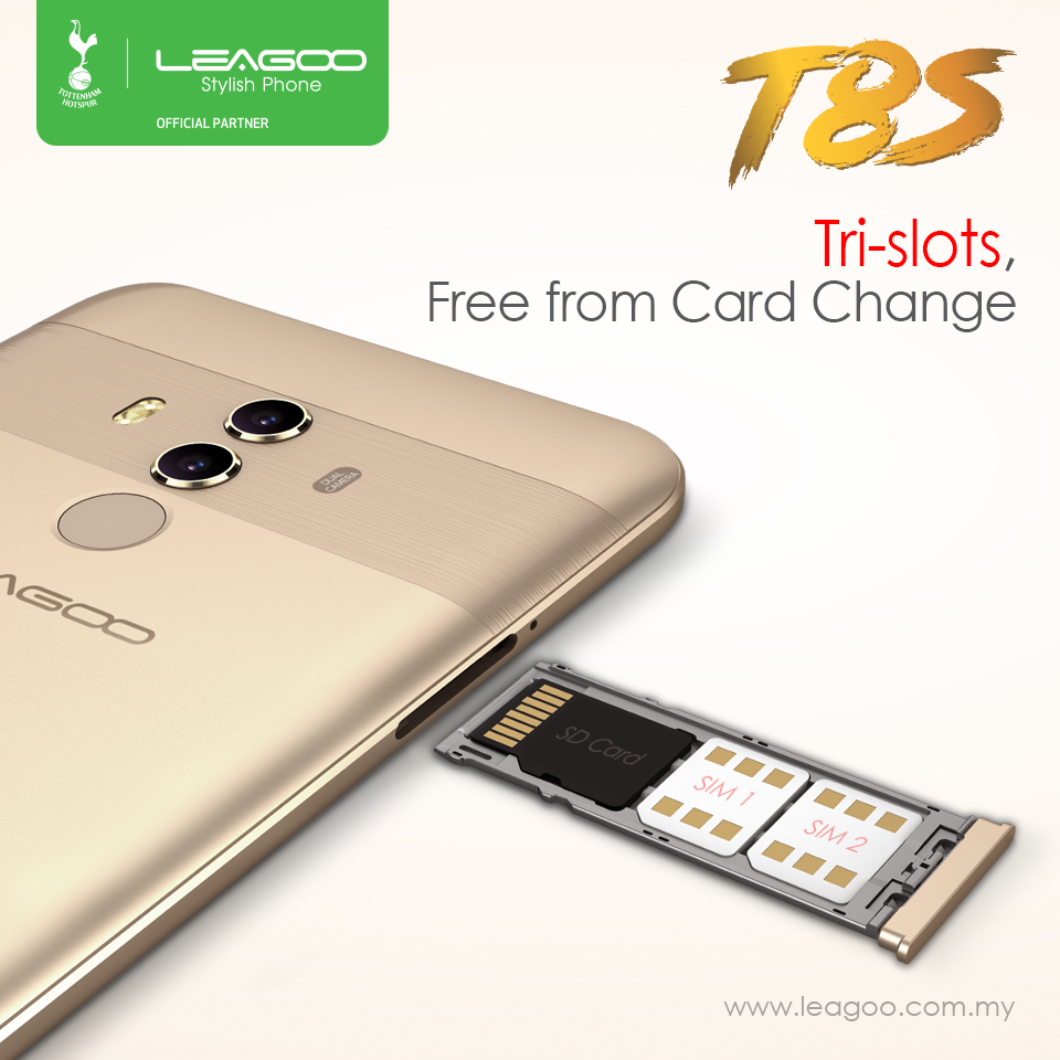 Two SIM Cards and A SD Card in One Place – A Phone with Tri-Slots Offer A Simple, Practical Function for Heavy Users of Smartphones Without Need to Set for A Change of The Card as It Can Place All Your Sims and Memory Card Under One Roof. Now, You Don’t Have Thinking to Change Your Card Anymore‼️ If you need this privilege, hurry and grab a Leagoo T5c at RM599 ONLY‼️ Our Website➡️ https://www.tomtop.com/brands-leagoo-575/?aid=sqttseo 🔥 5.5 Inch SHARP FULL HD IPS