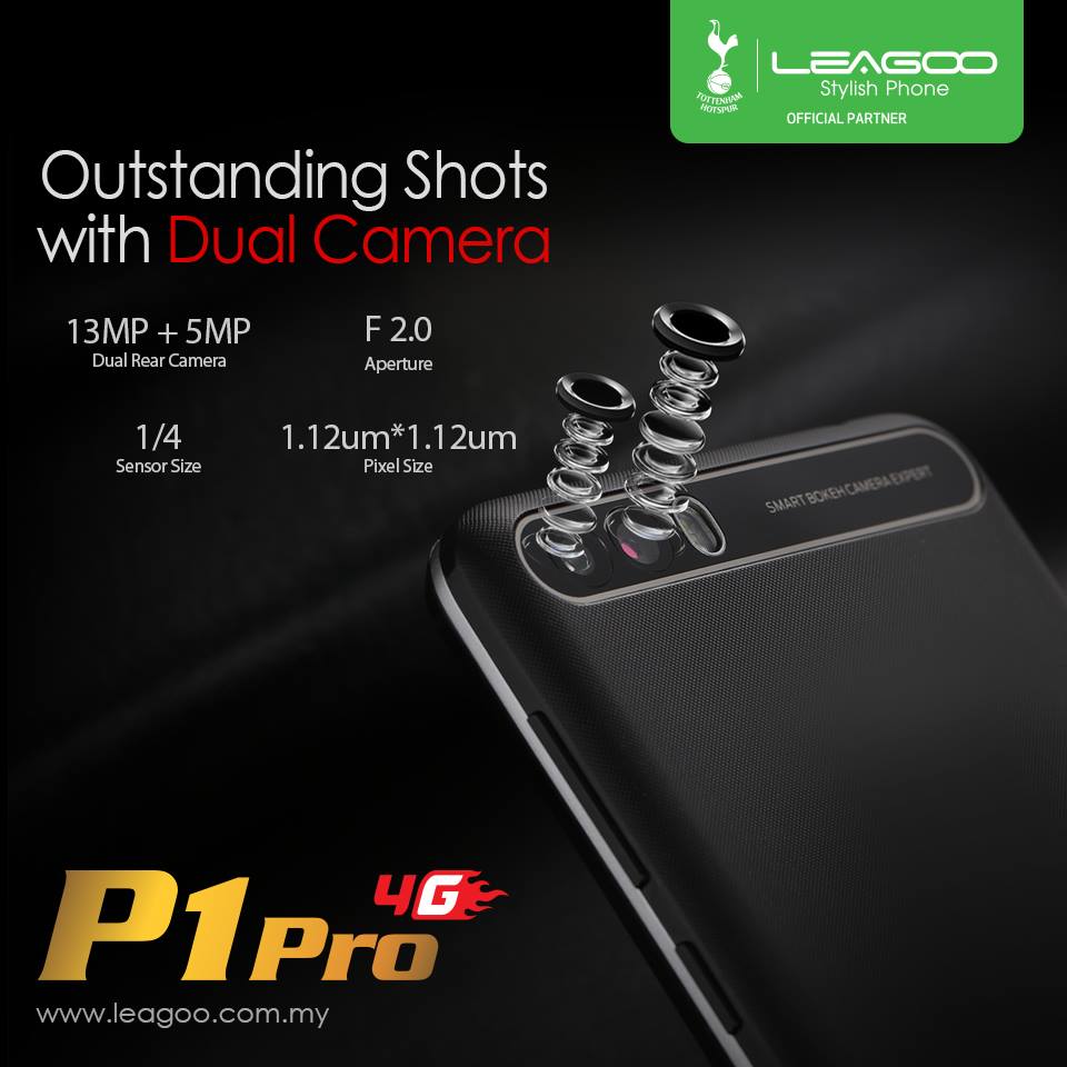 Greater Quantity Doesn't Always Mean Better Quality, But in The Instance of Smartphone, Picture Taking Having A Secondary Lens to Capture Extra Information Delivers A Better, Beautiful and Clear Photo‼️ 💥5” HD Display 💥13MP Dual Rear Camera 💥4000mAH Battery Do not wasting your time‼️ Come and grab Leagoo P1 Pro at Only RM399 while stocks last‼️... 💥 5 INCH HD IPS Display