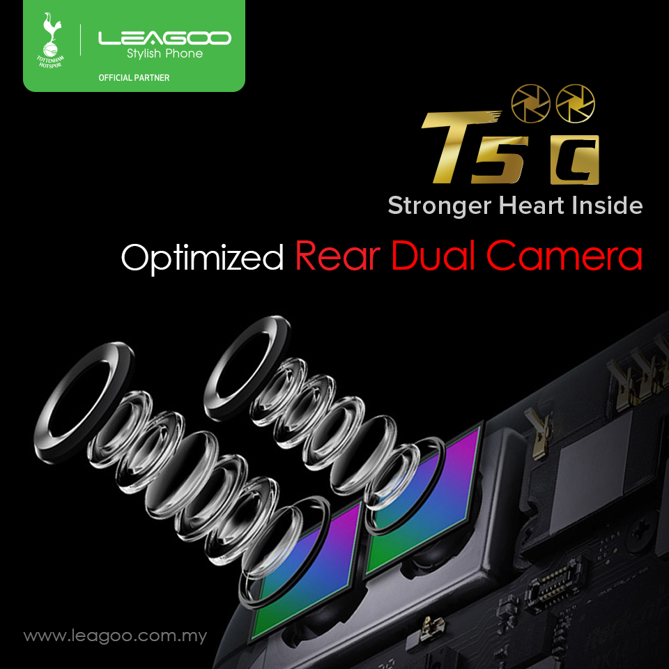 A Dual Camera Can Help You Get A Sharper Image with More Details, Enable You to Get A Nice Shot or Simply Help You Take Photos with A Shallow Depth of Field to Make the Subject Stand Out‼️ Own Leagoo T5c for RM499 only to have an experience like a professional photographer‼️ Visit Our Store⏩ https://www.tomtop.com/brands-leagoo-575/?aid=sqttseo ✳️ 5.5 INCH FULL HD Display