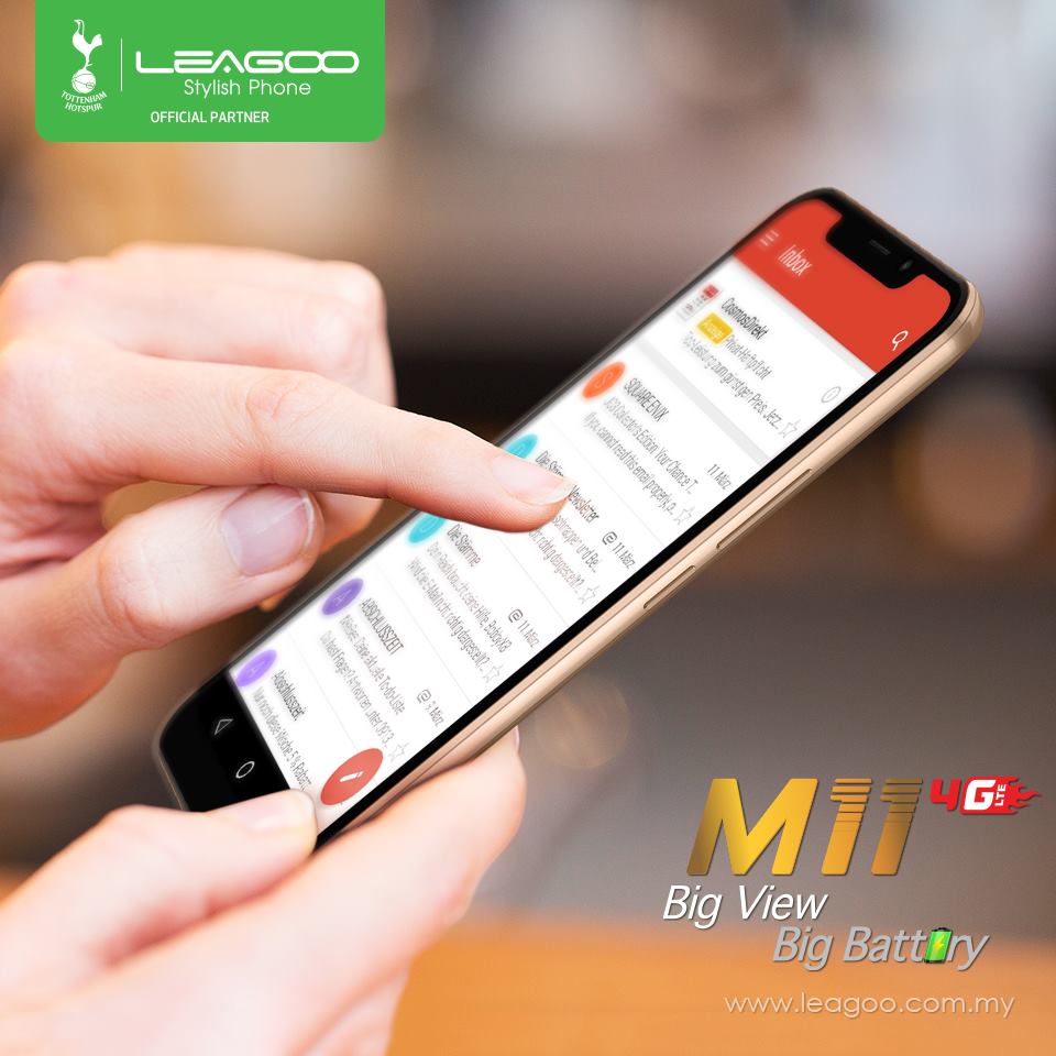 Get Leagoo M11 Equipped With 4G LTE + CAT 4 Which Capable of Achieving Better Typical Speeds In 4G Coverage Areas to Experience Faster 4G Speeds‼️ Created for you for a superior web browsing experience, M11 will satisfy those who hungry for non-lagging browsing performance at RM399 only‼️ Browse for more info⏩ www.tomtop.com 💥 6.2 Inch Notch Full View Display