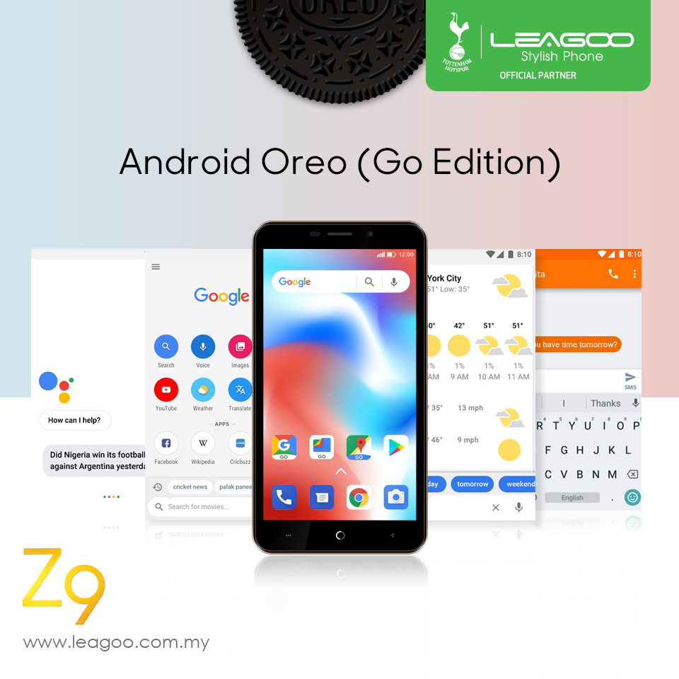 Leagoo Malaysia bringing you a Leagoo Z9 features with Android Oreo for a Smooth and Fun Fxperiences‼️ Grab Z9 one today for Only RM299 to feel the Smoothness of Performance from Z9‼️ Please visit↪️ www.tomtop.com ✅ 5 INCH Display