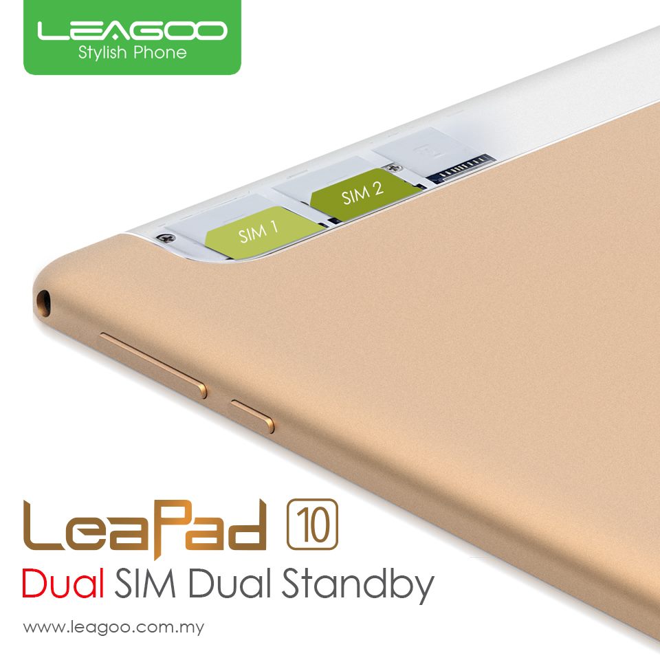 Having A Tablet with Support for Dual Sim Is A Heaven Where You Can Separate for Work or Business and Personal Use‼️ Get Leapad 10 today for RM499 Only to enjoy this superiority for easy life‼️ For more info➡️ www.tomtop.com 🔅 10 INCH HD IPS Huge Display