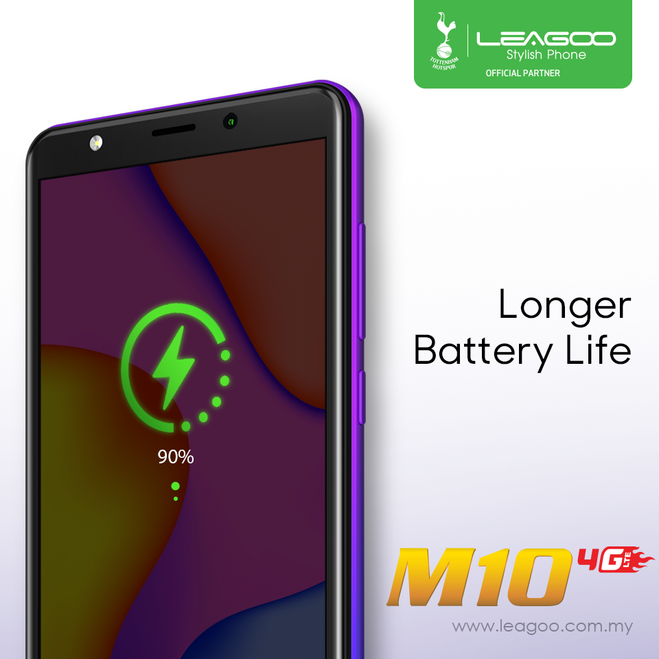 LEAGOO M10 – LONGER BATTERY LIFE🔋 With 2850mAh battery, it will give more time to call, connect and play without worrying running of power‼️