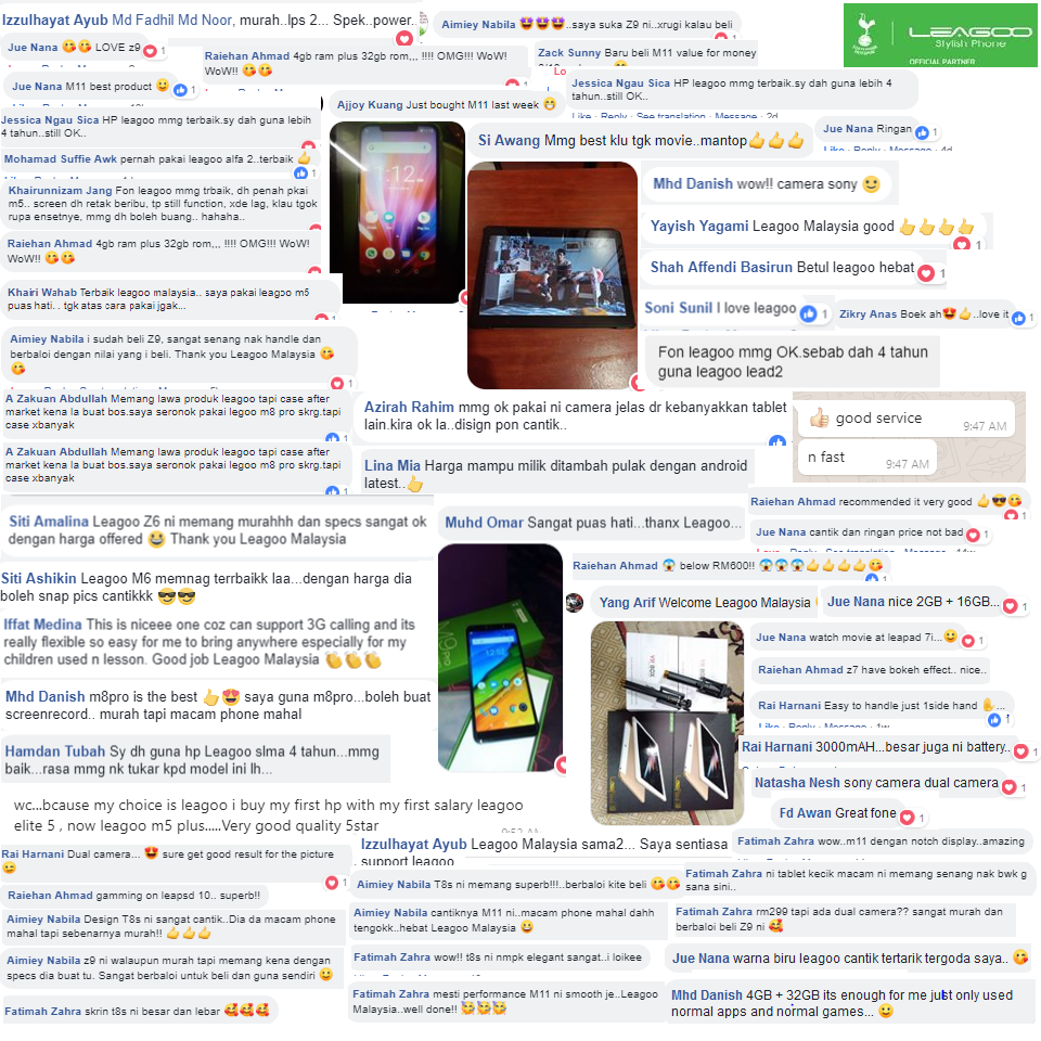 Thank you everyone for your generous continuous support😘😘‼️ Don't miss out your chance to grab awesome Leagoo Smartphone deals right now‼️ LOTS OF FREE GIFTS WITH EVERY LEAGOO SMARTPHONE PURCHASE🎁🎁‼️... Contact us today👇