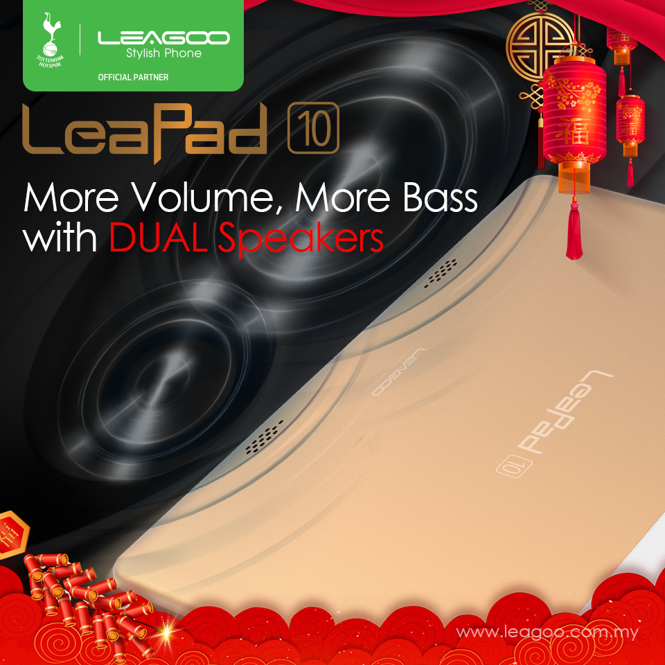 Your Entertainment Session Will Be Great with Leapad 10 That Comes with Dual Speakers for More Volume and Bass, It Definitely Will Make Your Session Not Boring and Fun Too‼️ Wait no more!! Hurry up and get Leapad 10 today at RM499 only to create a sweet session and enjoyable moments‼️ For more info ➡️ www.tomtop.com 🌟 10 INCH HD IPS Huge Display