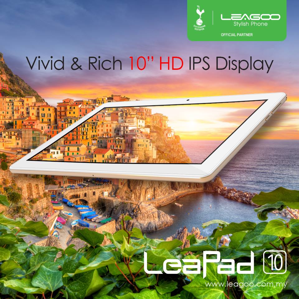 Watching, Gaming, Learning and even for Browsing with 10” of Vivid and Rich with HD IPS Display for a Better Display Quality‼️ Don’t wait any longer and grab Leapad 10 today for RM499 only to improve your display quality to create the best moments with beloved persons🥰‼️ For more info ➡️ www.tomtop.com 🌟 10 INCH HD IPS Huge Display