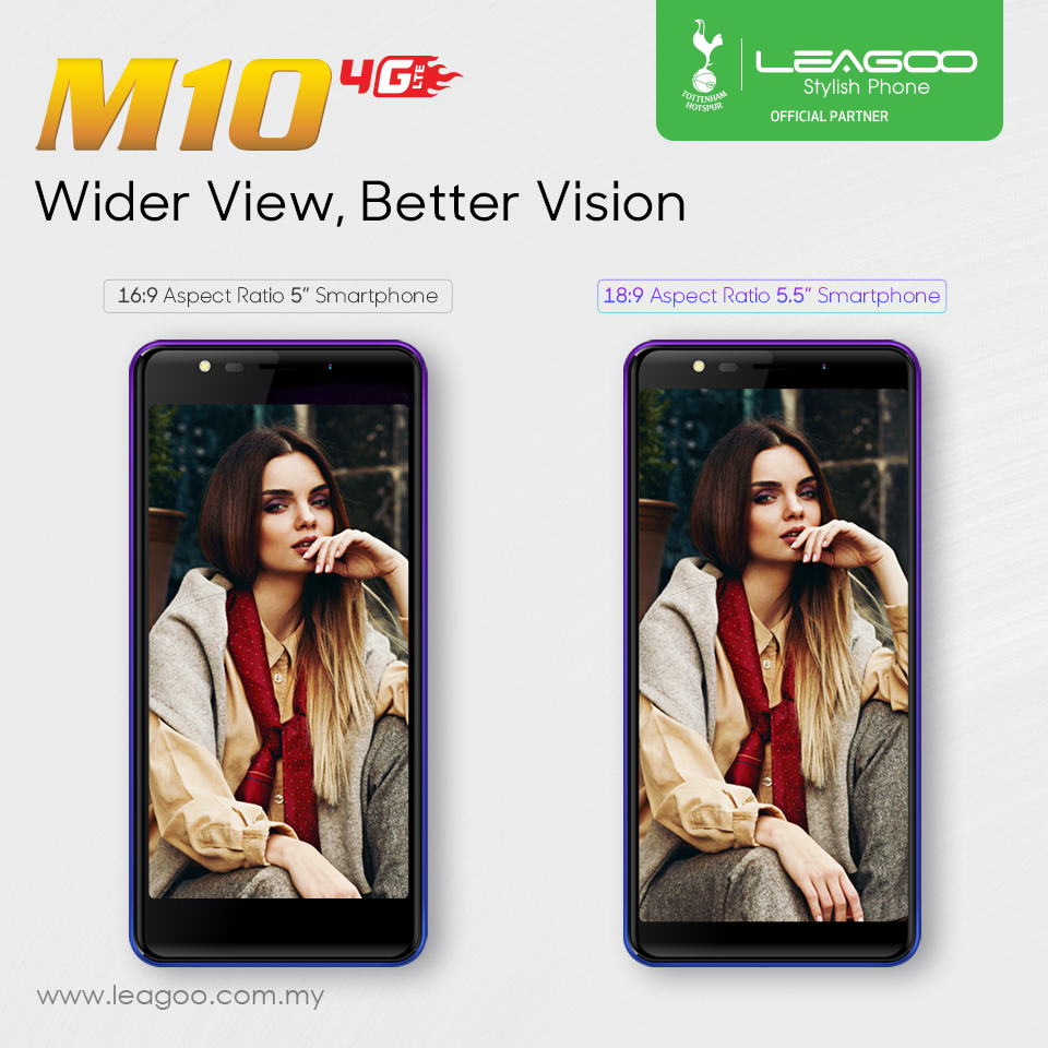 What if we design you a smartphone with 5.5” HD + IPS Full View Display for RM299 only for Wider View with Better Vision❓ Leagoo M10 has it with under-priced, you have no doubt anymore to style with your new smartphone‼️ 