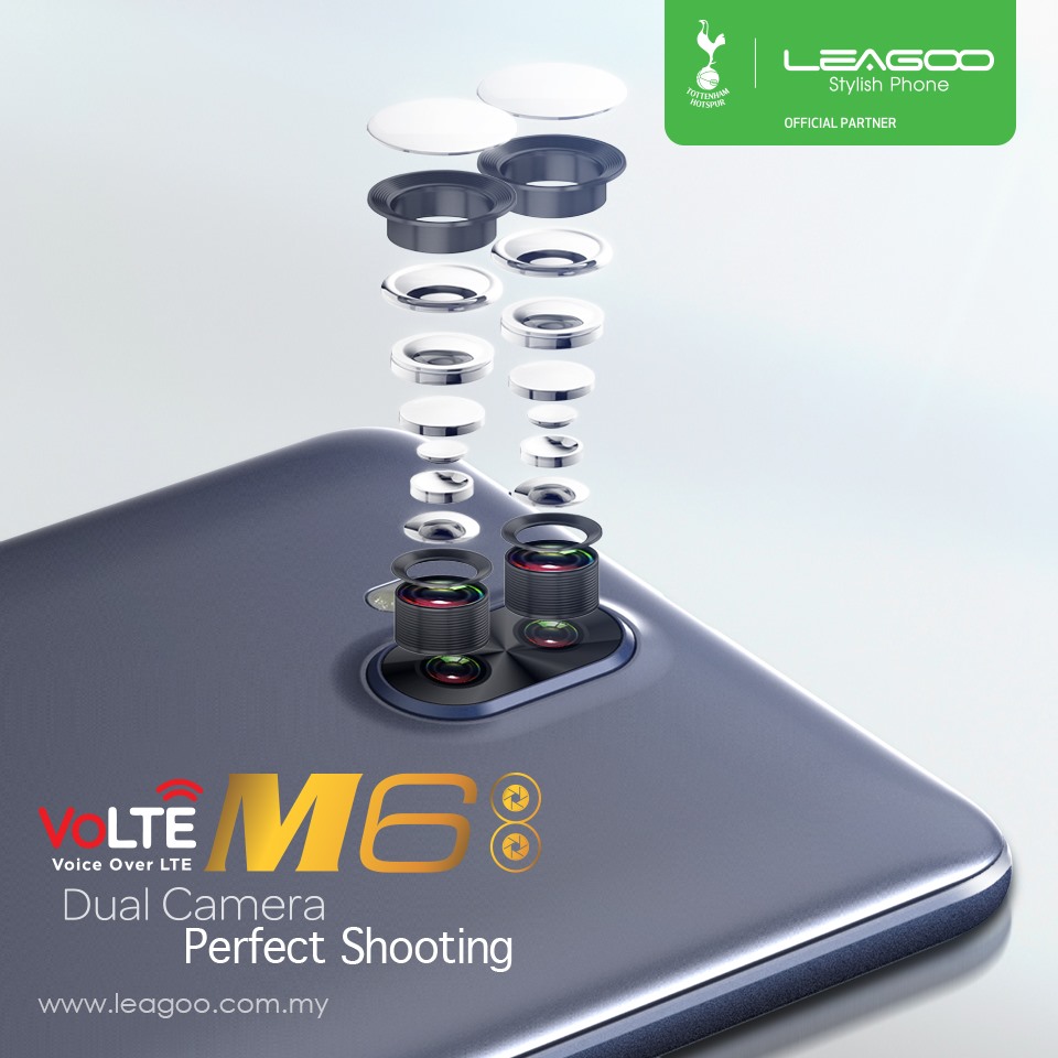 🌟5.5” HD Display 🌟Dual Sim 4G LTE 🌟3000mAH Big Battery Why Need a Professional Photographer when You can Have it Yourself❓ Leagoo M6 Gives you the Convenience of Getting Picture with a BOKEH Effect at price for only RM269 only‼️ With Dual Camera features in this M6, you will have an absolutely amazing results of your photo sessions‼️... 💫 5.5 INCH HD IPS Display