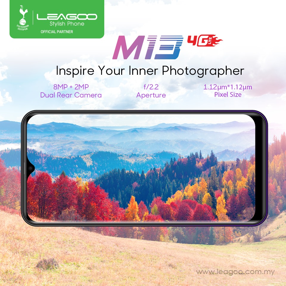 Show your photography talent in yourself with dual rear camera in Leagoo M13‼️ Get it for RM499 and claim our voucher by click this link 