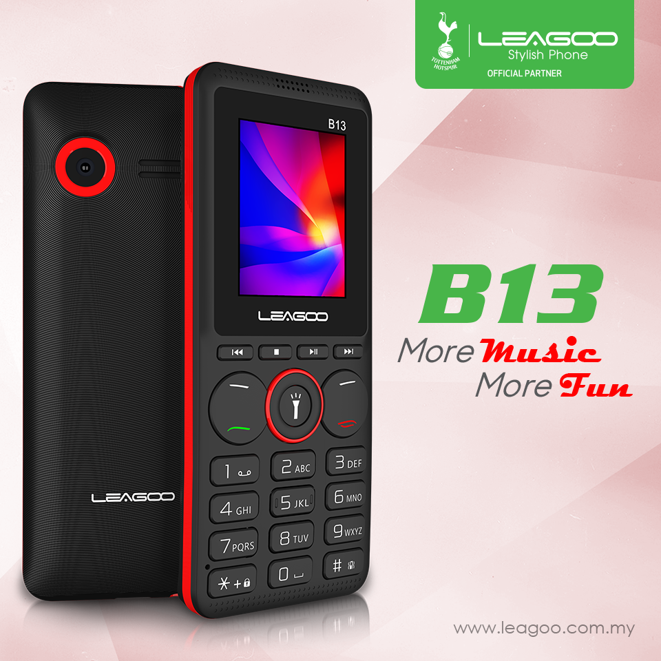 INTRODUCING THE FIRST NEW LEAGOO FEATURE PHONE‼️ LEAGOO B13 – MORE MUSIC, MORE FUN (RM79) 🔥 1.8-inch display...