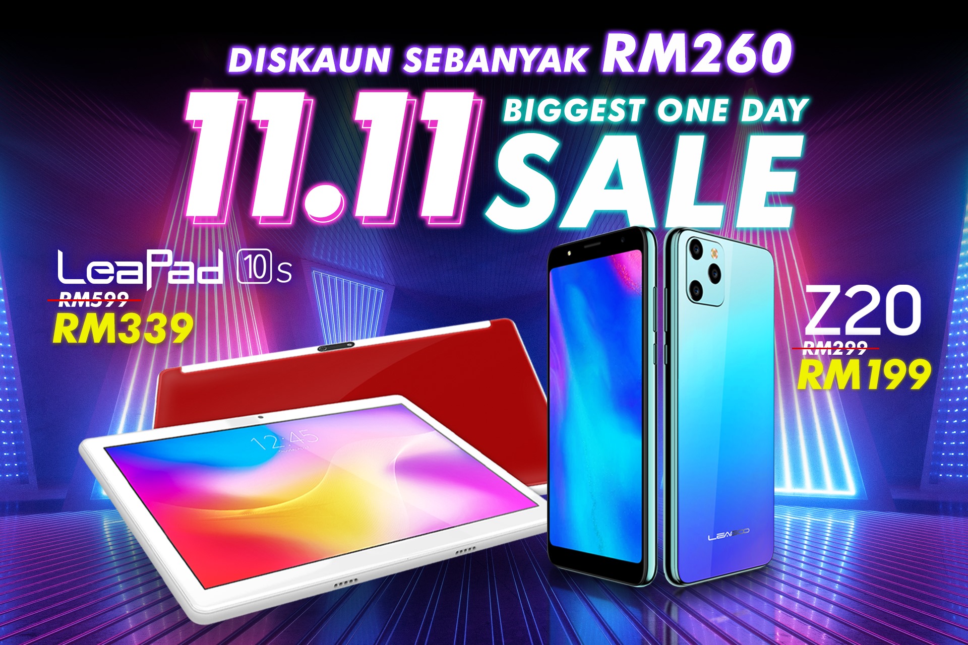 Rebut #DiskaunSebanyakRM260 pada #Jualan1111 Leagoo Malaysia💥😍 Satu-satunya peluang untuk anda dapatkan peranti anda dengan #HargaTermurah dan #SangatBerbaloi🔥🔥 #HadiahPercumaMenarik 🎁🎁 menanti anda untuk setiap pembelian anda!!  Z20 RM299 – RM199...