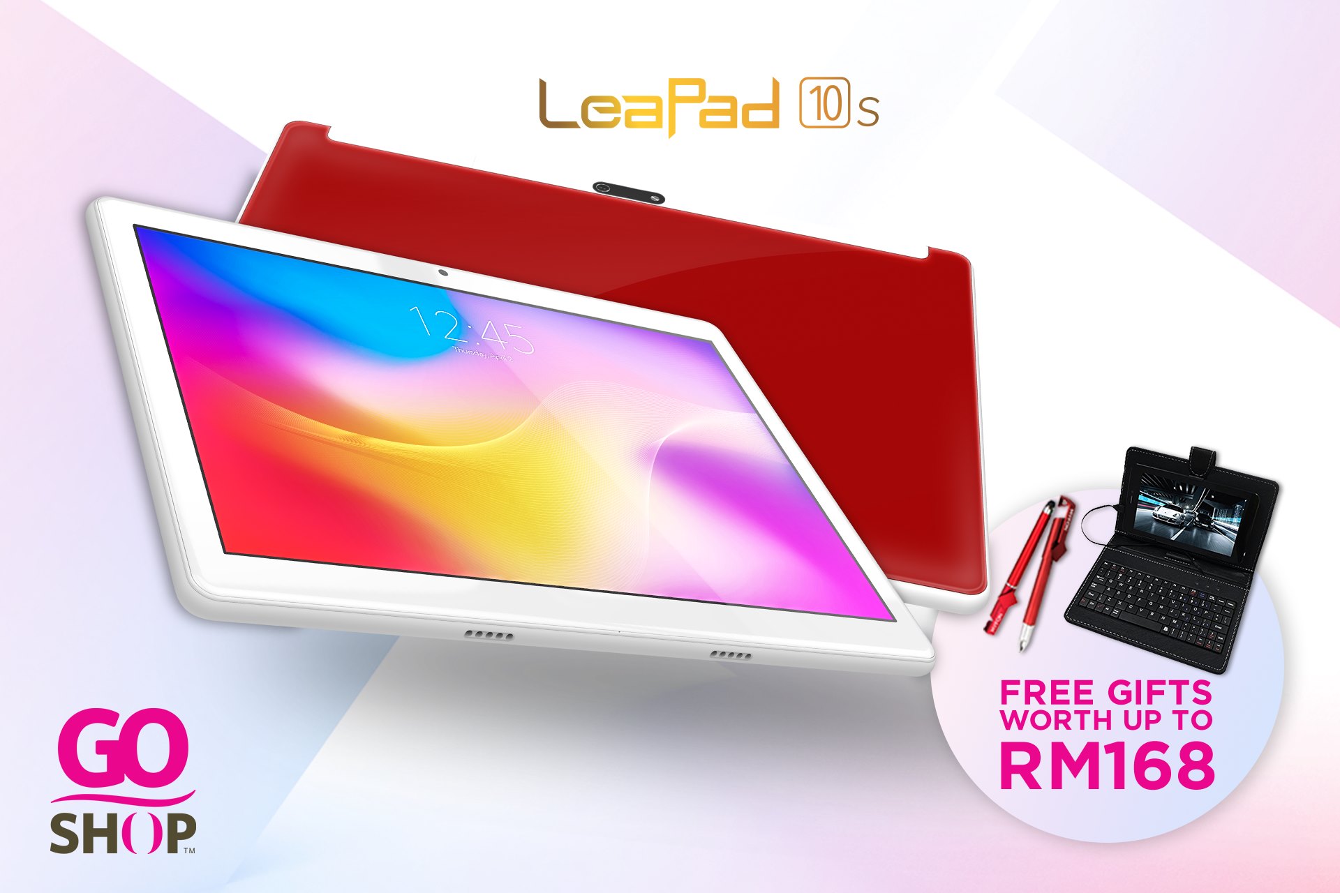 #PromosiTerhebat tablet #MampuMilik Leapad 10s di Astro Go Shop dengan #PaparanBesar 10-inci HD IPS, #DualSimDual4G, #16GBROM, 5,500mAh #KapasitiBateriBesar dan rekaan Mewah Glass Mirror Cover yang Menawan🌟🌟 #HadiahPercumaEksklusif 🎁 Bernilai #RM168 Menanti Anda untuk setiap pembelian Leapad 10s‼️ Promosi amat TERHAD‼️ Siapa Cepat, Dia Dapat‼️ 📌 Skrin 10” HD IPS WIDE DISPLAY untuk tontonan dengan Paparan Jelas dan Besar