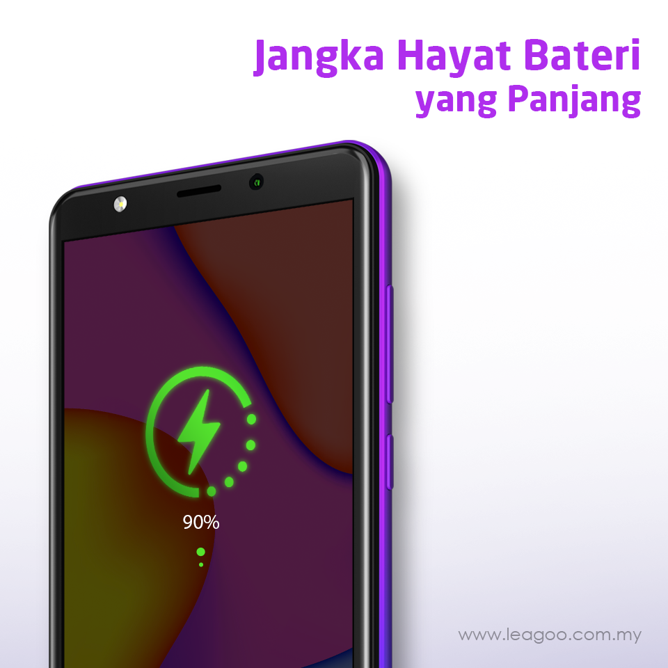 Dengan jangka hayat bateri yang panjang, Leagoo M10 membolehkan anda untuk tetap online dan nikmati aktiviti dalam talian sepanjang hari tanpa gangguan.  Untuk dapatkan peranti M10, anda boleh kunjungi SHOPEE di www.tomtop.com atau 