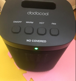 #Dodocool Mini Electric Fan Heater-Cooler has different lights. The cold air is green, hot air is red, warm air is blue. If you forget, the indicator light can help you a lot. We are sure you'll love it.