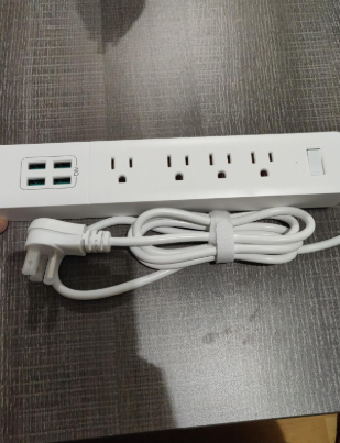 #Dodocool 4-outlet Surge Protector Power Strip is equipped with 4 outlets and 4 USB charging slot. it has power surge protection in case of a power outage or lightning strike, your electronics should be safe.