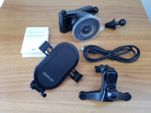 #Dodocool 10W Fast Charge Wireless Car Charger comes with 2 air vent mounts and 1 suction cup mount. You can choose the most comfortable place to install it.