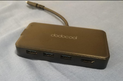 #Dodocool 7-in-1 Multifunction USB-C Hub charges a power delivery enabled USB-C laptop via the USB-C charging port of this product. It also can simultaneously connect up to three USB-A peripherals.