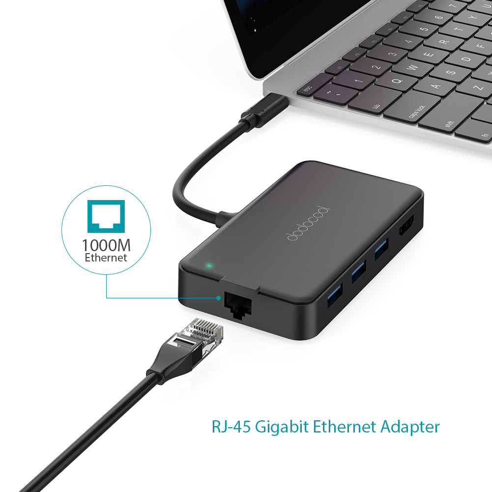 #dodocool 6-in-1 Multifunction USB-C Hub with Power Delivery🤓 It enables you to charge your MacBook Pro, MacBook, Google Chromebook Pixel or other USB Power Delivery supported Type-C🤗